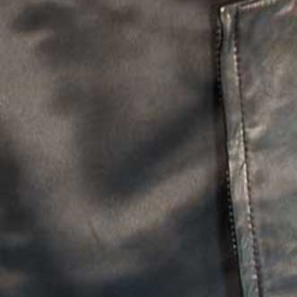 VEST, CALF LEATHER, TAGS ON, MISSES XL, BLACK, SHAPED BUST, FRONT ZIPPER - Picture 5 of 5